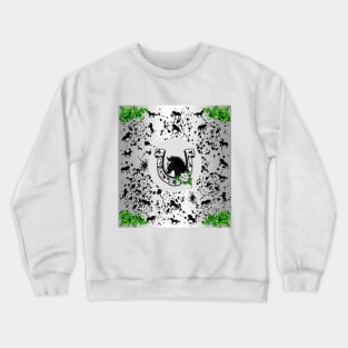 Horse Lovers Horseshoe Pattern Crewneck Sweatshirt